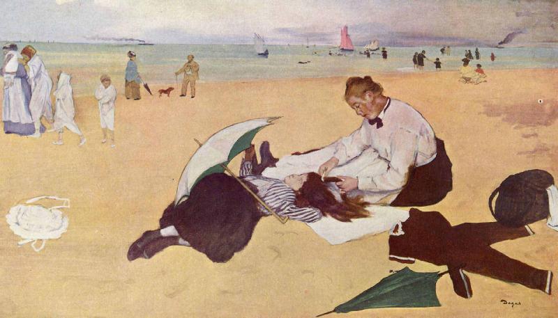 Edgar Degas Beach Scene china oil painting image